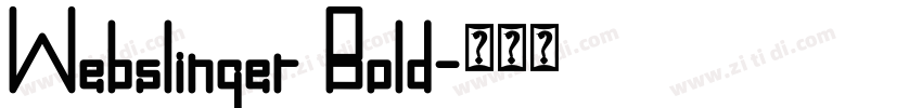 Webslinger Bold字体转换